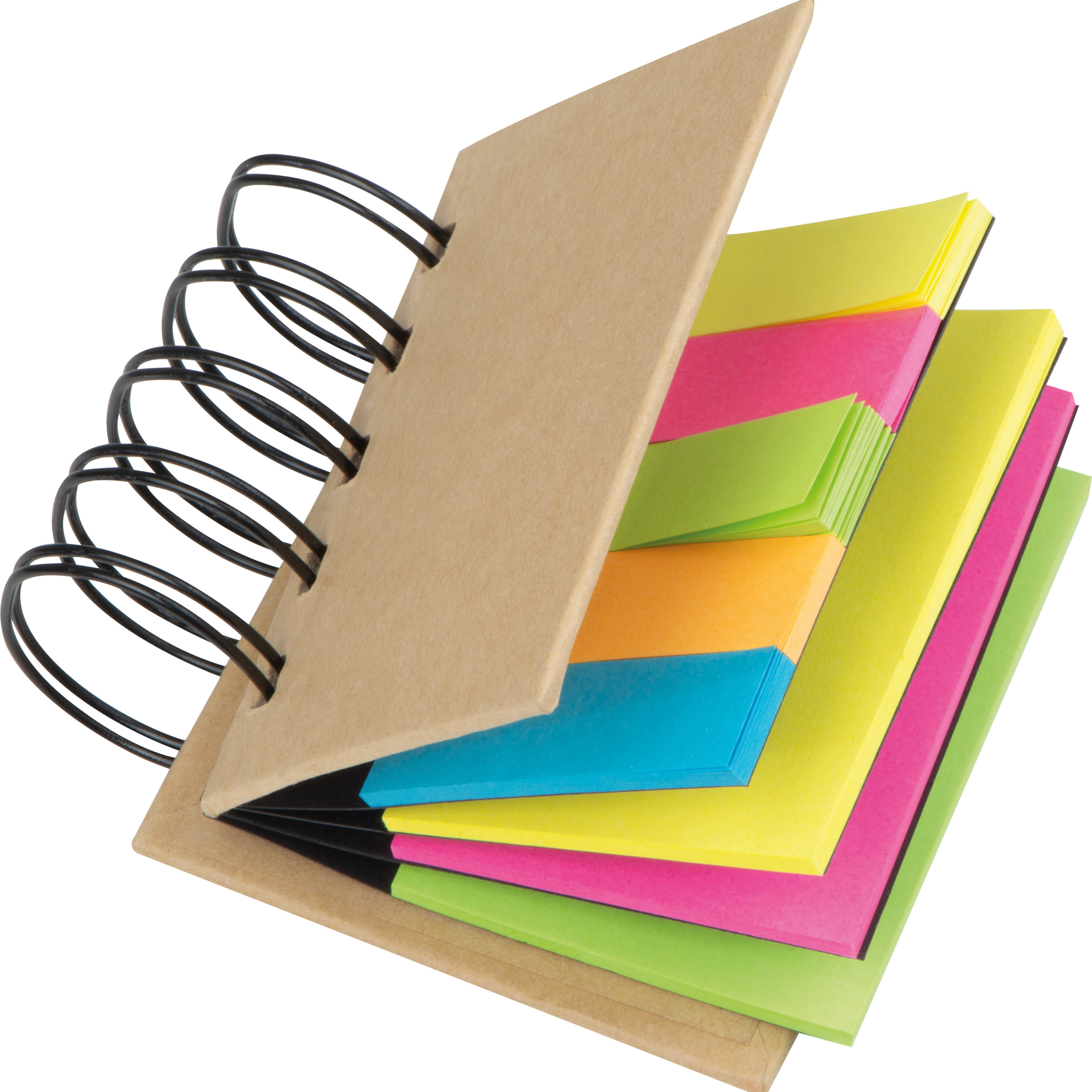 Petit carnet spirales avec index adhésifs BENEDYKTA - 3