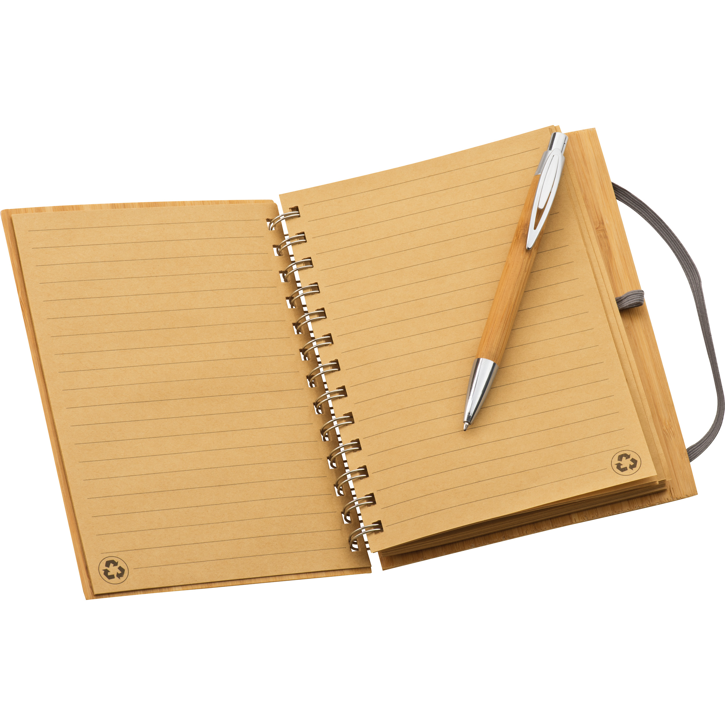 Carnet A5 avec couverture bambou FRANCESCA - 3