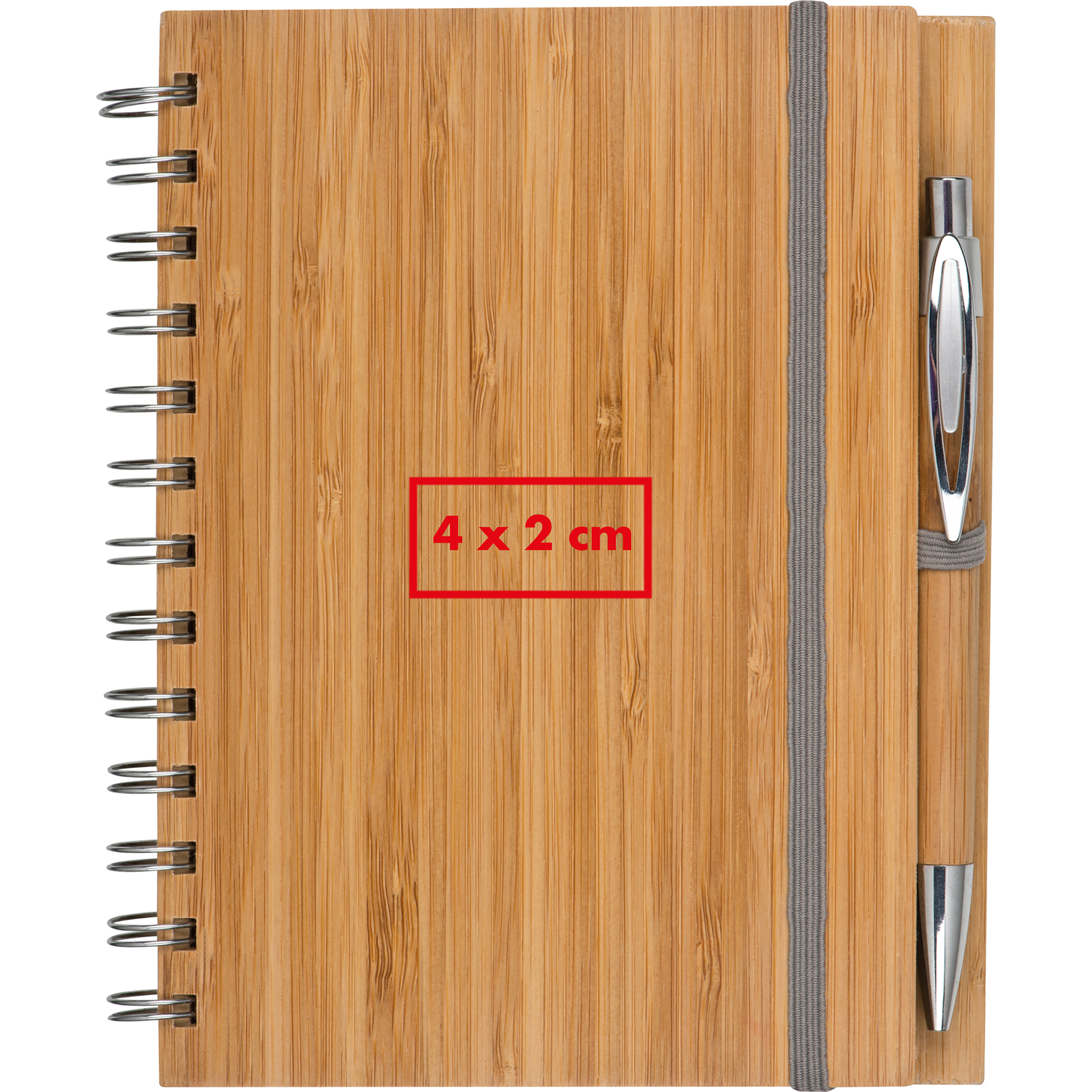 Carnet A5 avec couverture bambou FRANCESCA - 4