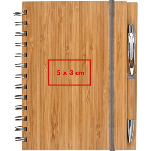 Carnet A5 avec couverture bambou FRANCESCA - 5