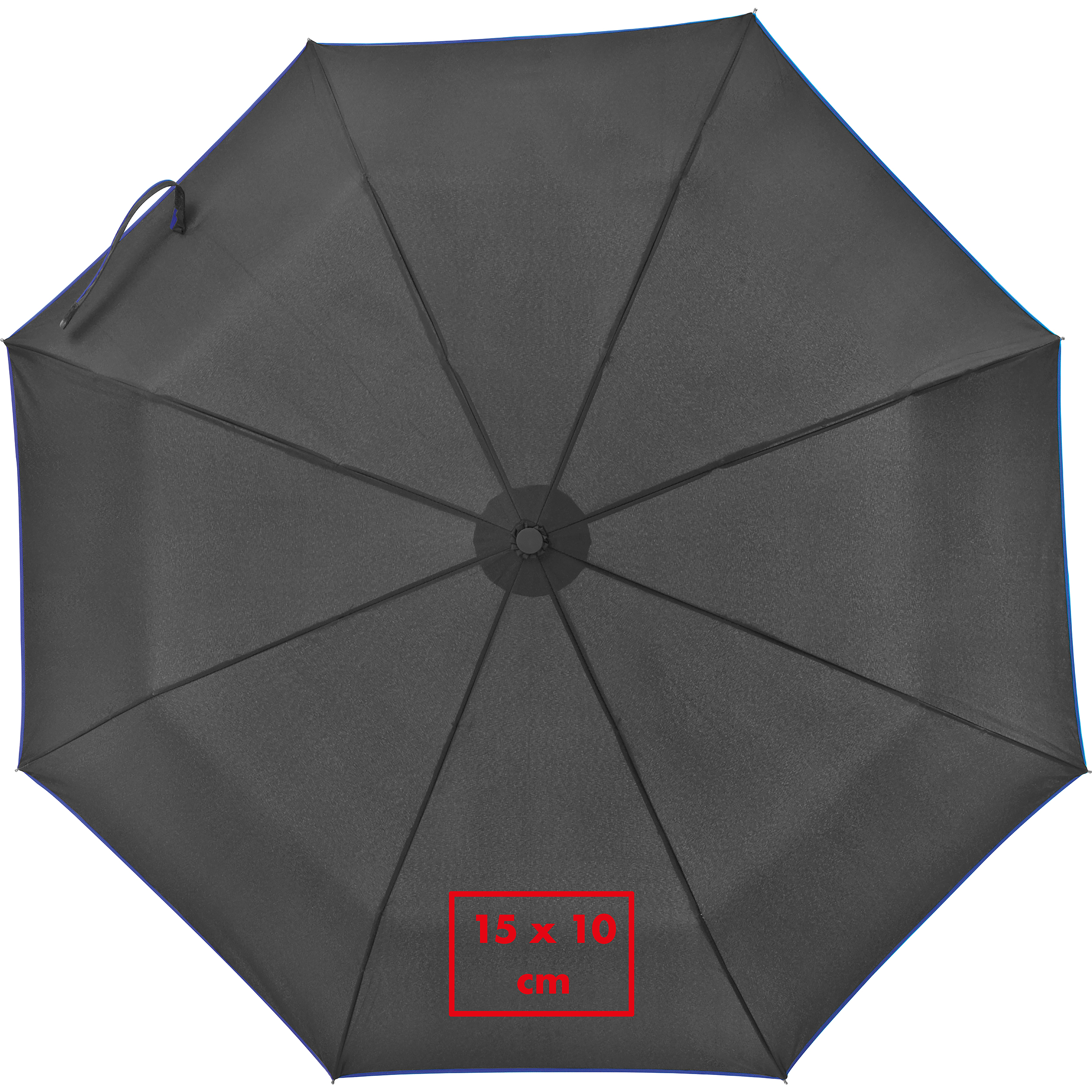 Parapluie noir avec bordure colorée BARTOLOME - 4