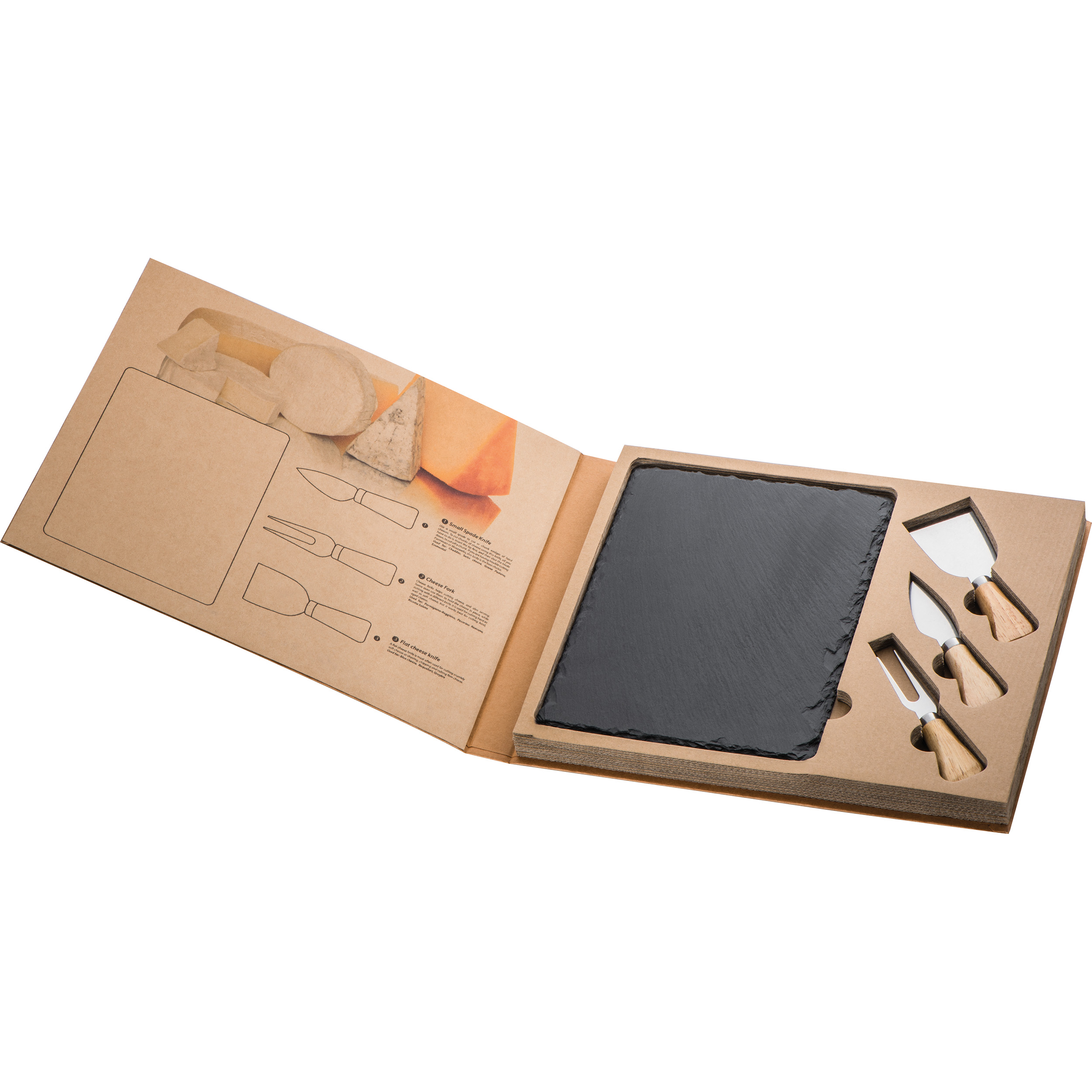 Set pour fromage avec plateau en ardoise VIOLA - 2