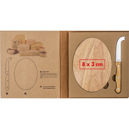 Set pour fromage avec plateau en bois EMILIO - 4