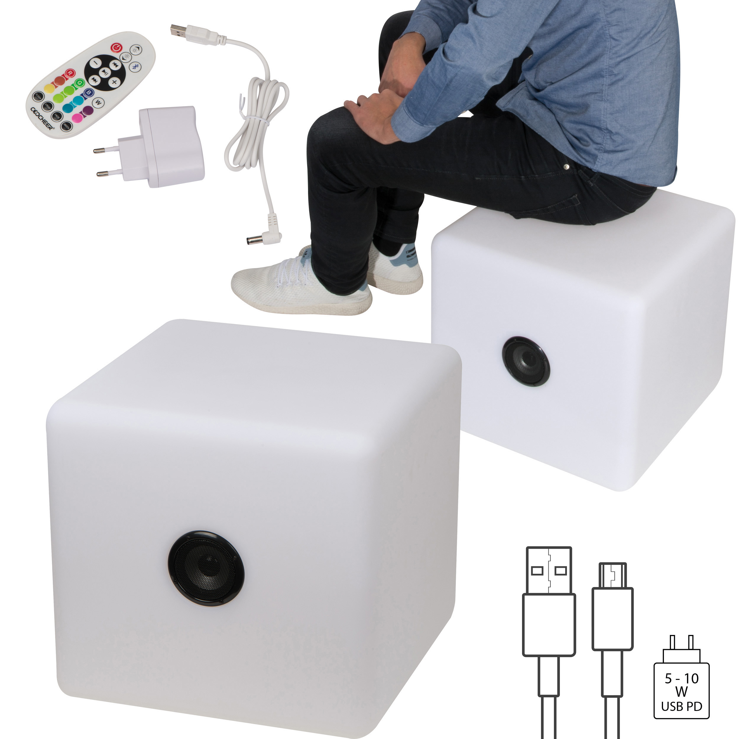 Haut-parleur avec LED DONATO - 1