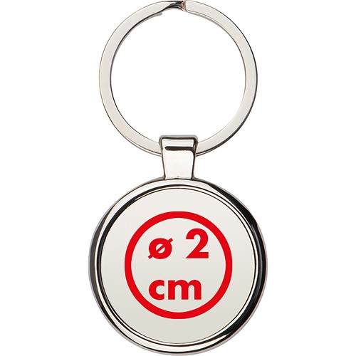 Porte-clés rond en métal ROCIO - 4