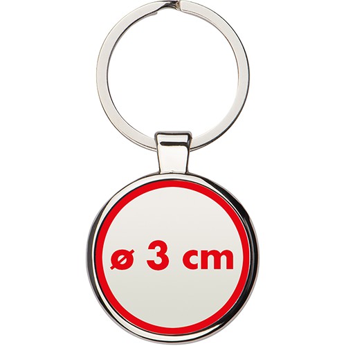 Porte-clés rond en métal ROCIO - 5