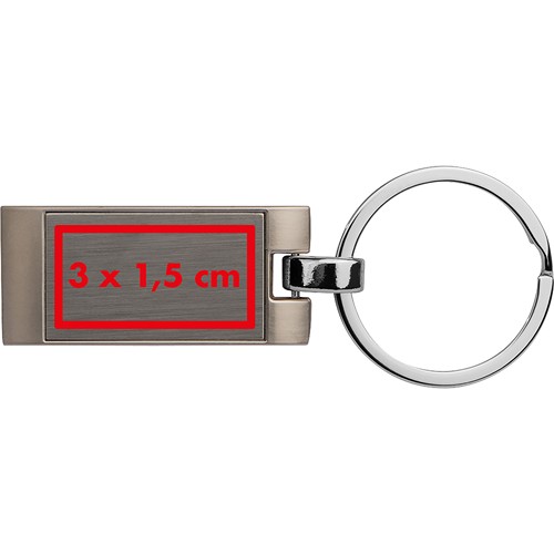 Porte-clés en métal vague TIMOTHY - 4