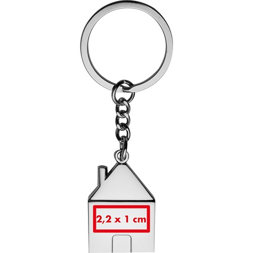 Porte-clés métallique en forme de maison GILBERT - 4