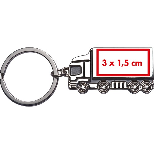 Porte-clés métalen forme de Camion PAULINA - 4