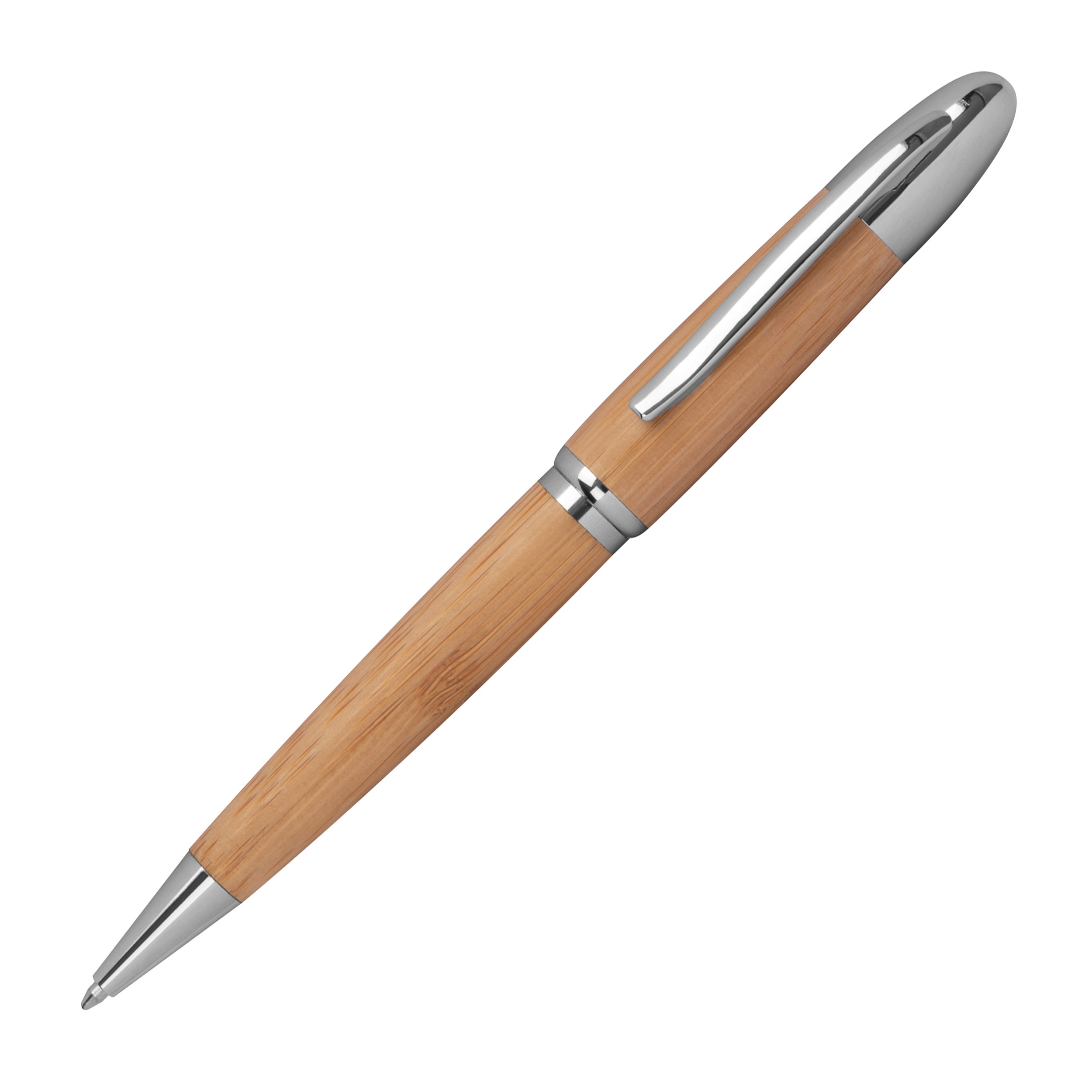 Stylo twist en métal / bambou ELISABETTA - 1
