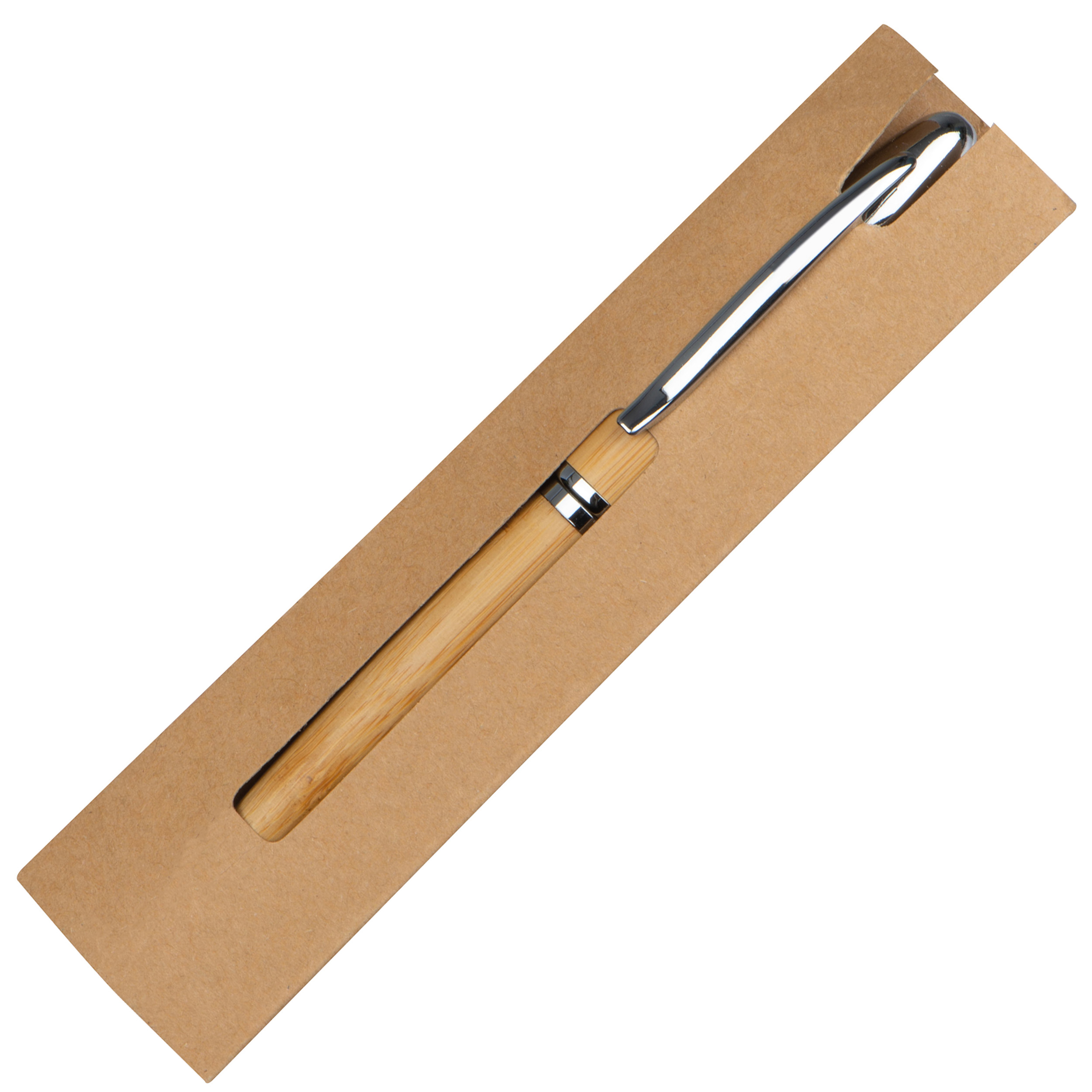 Stylo twist en métal / bambou ELISABETTA - 2