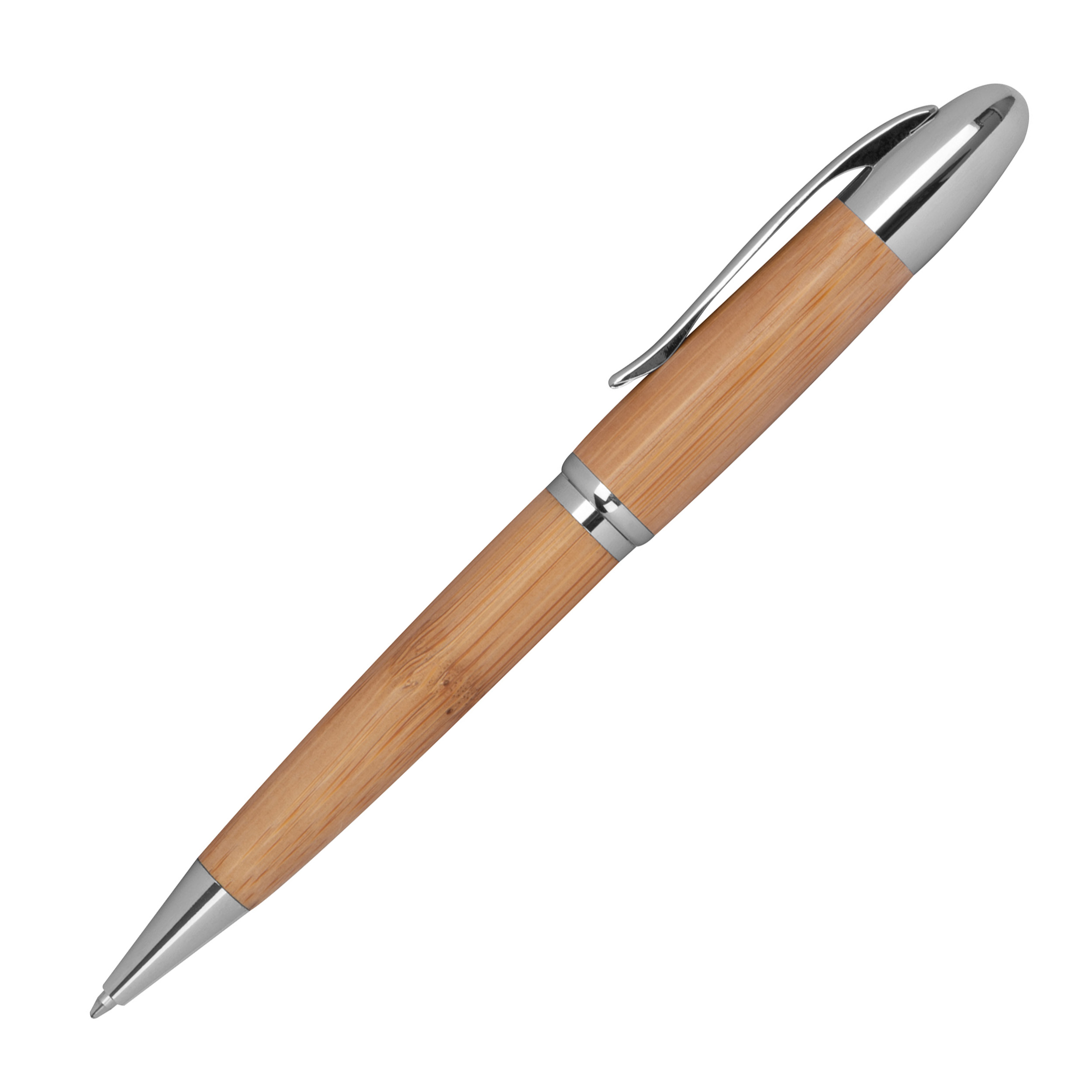 Stylo twist en métal / bambou ELISABETTA - 3