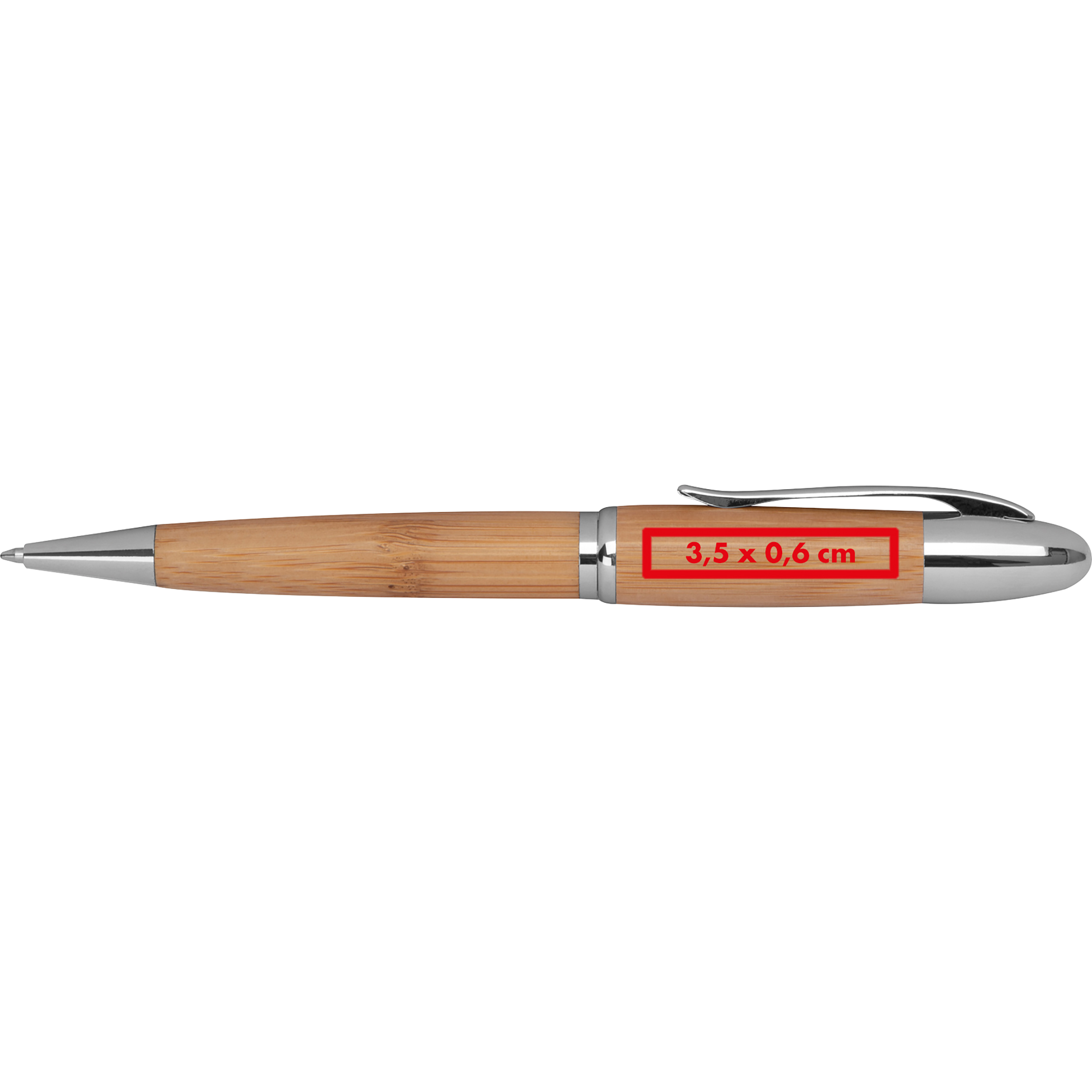 Stylo twist en métal / bambou ELISABETTA - 4