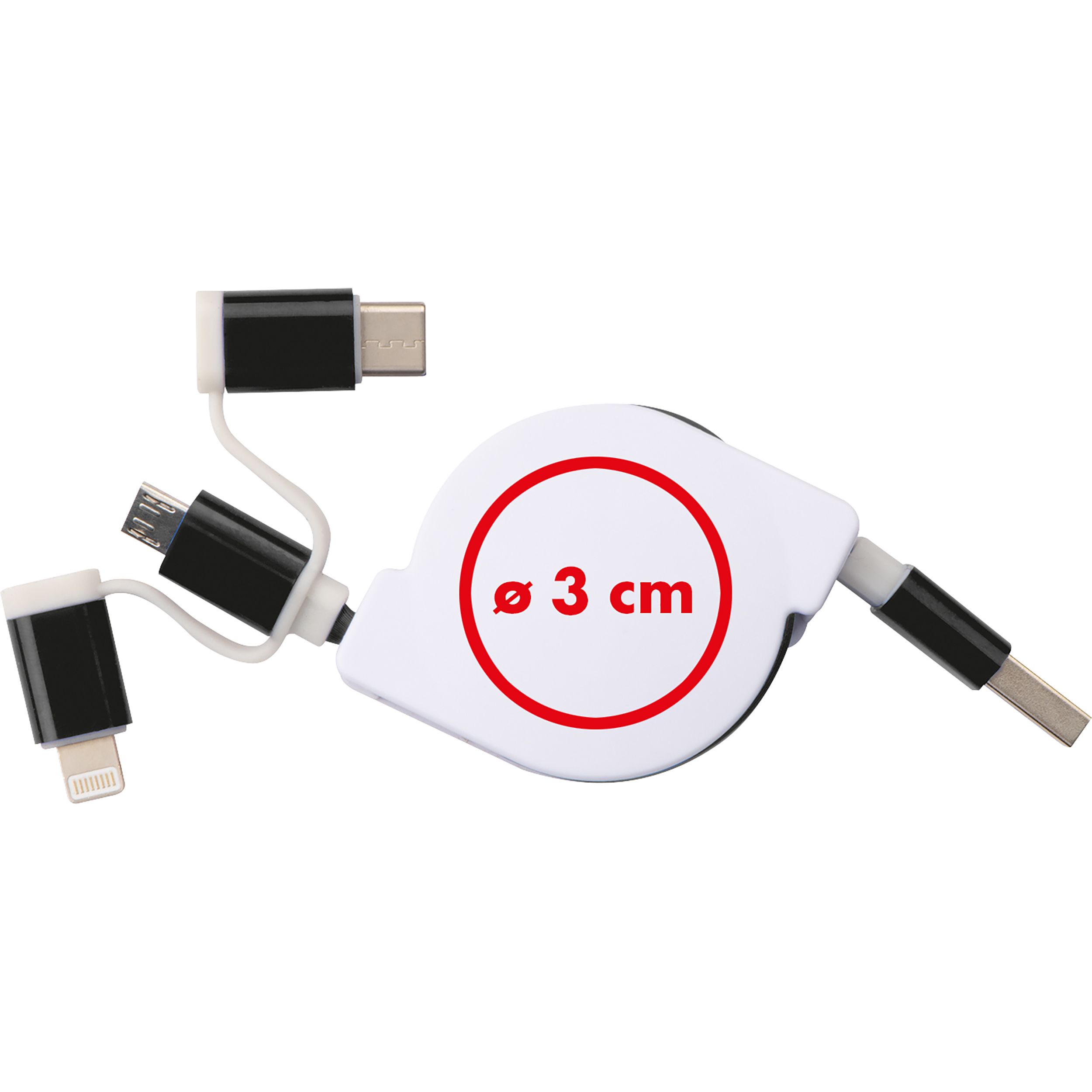 Câble de recharge extensible avec 3 prises NICO - 4