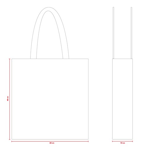 Production spéciale Sac shopping 140g/m² PP Non-Woven MARGHERITA - 2