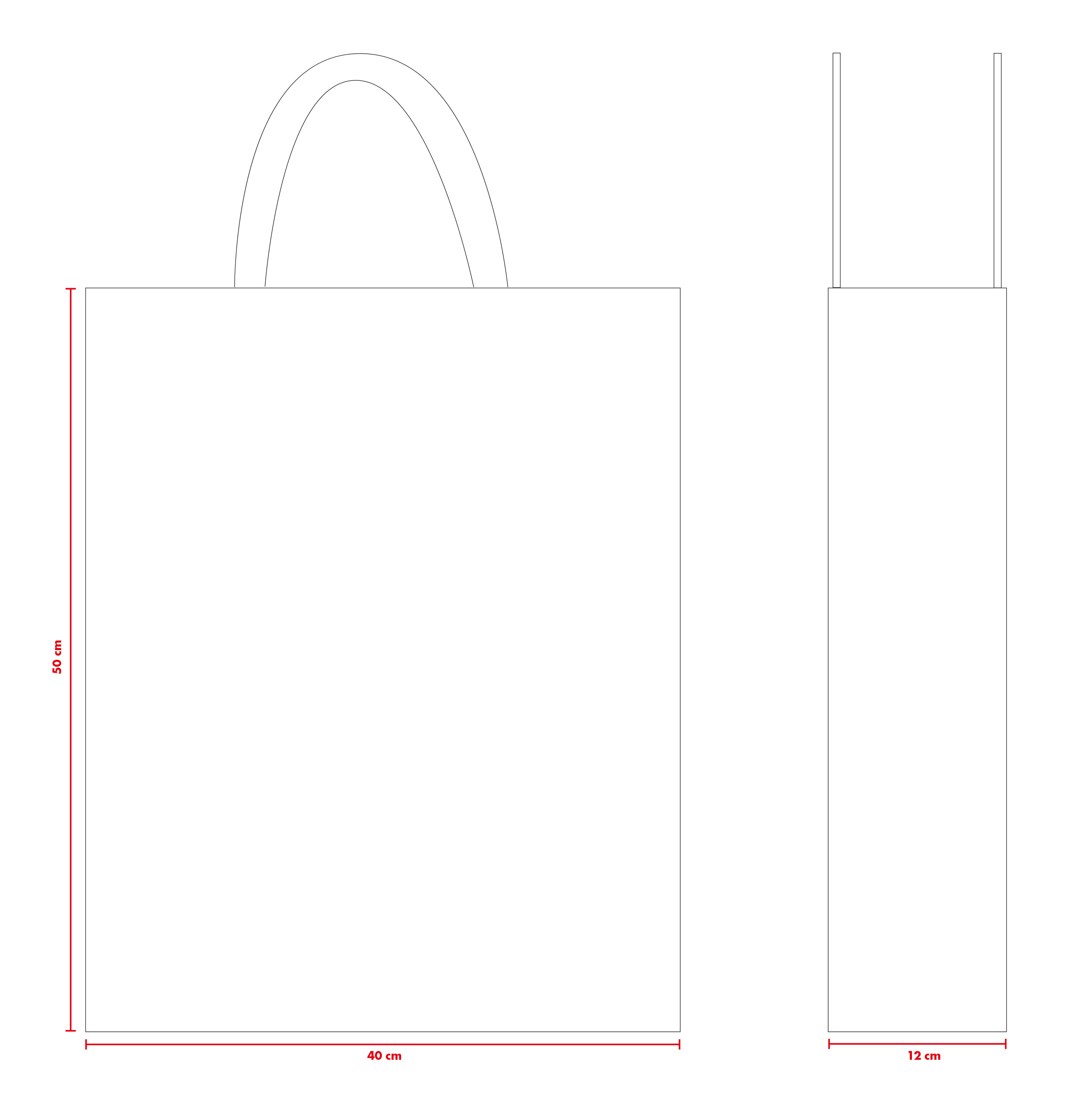 Production spéciale Sac shopping 140g/m² PP Non-Woven ETHAN - 2