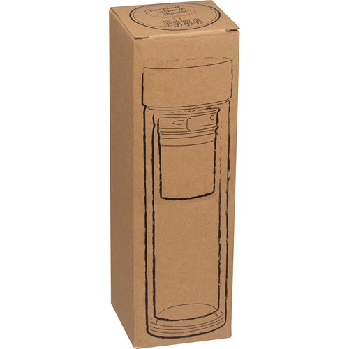 Bouteille avec couvercle en bambou (420 ml) HENDRIK - 3