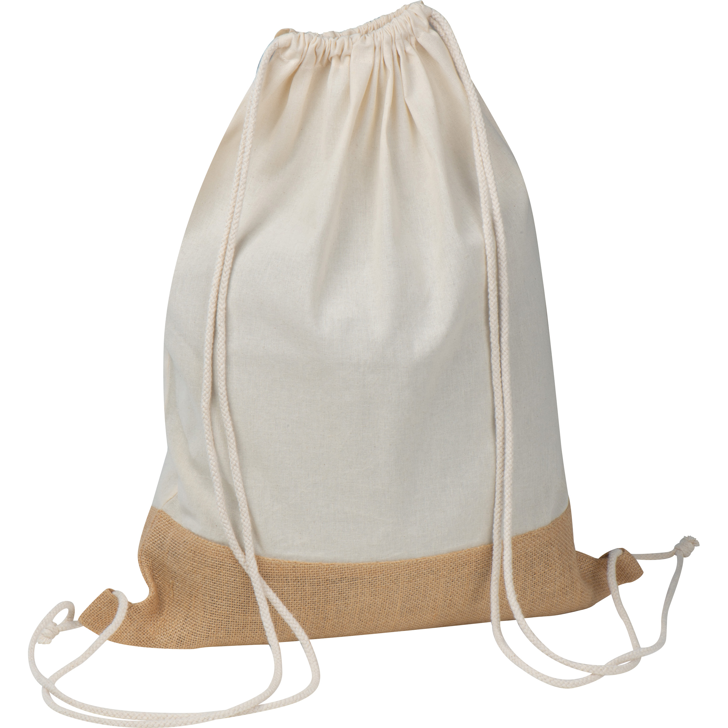 Gymbag avec fond en jute EWELINA - 1