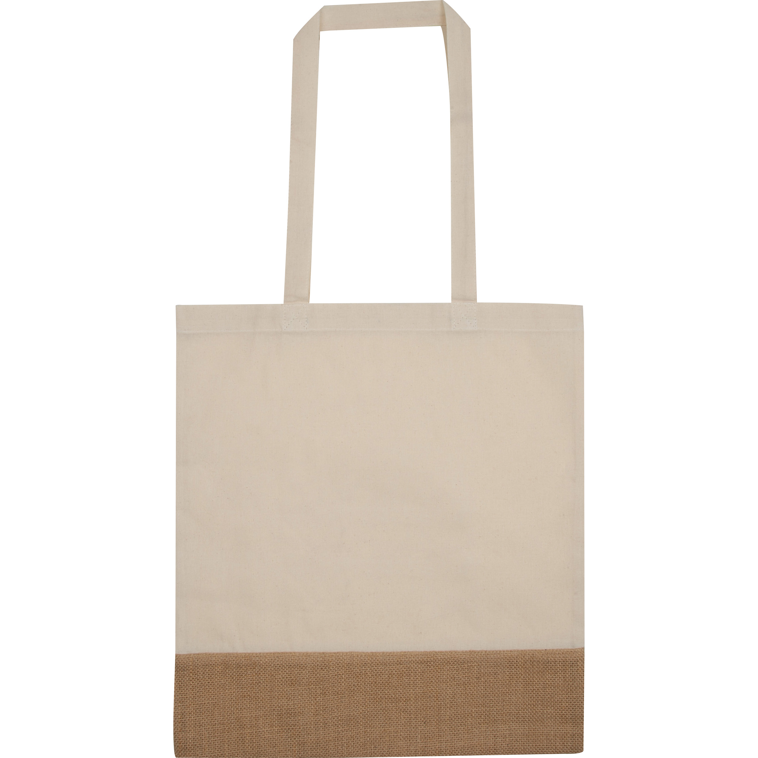 Sac à provisions avec fond en jute et cotton DOREEN - 2