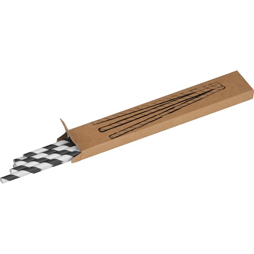 Lot de 10 pailles en papier LINA - 1