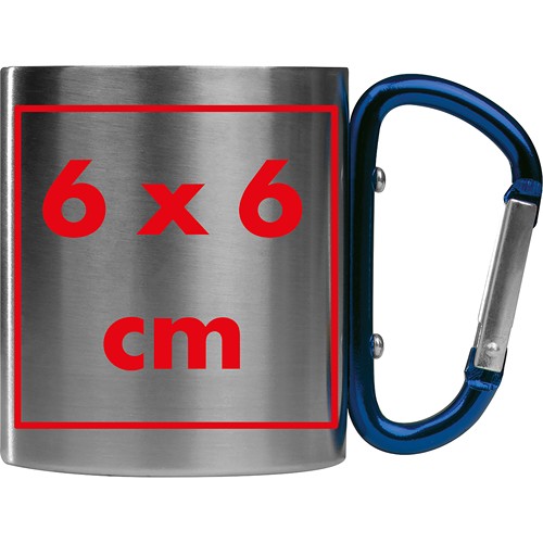 Tasse en métal avec mousqueton ANGELICA - 5