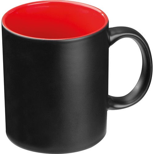 Tasse avec extérieur noir et intérieur coloré ZANE - 1