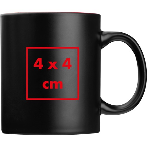 Tasse avec extérieur noir et intérieur coloré ZANE - 4