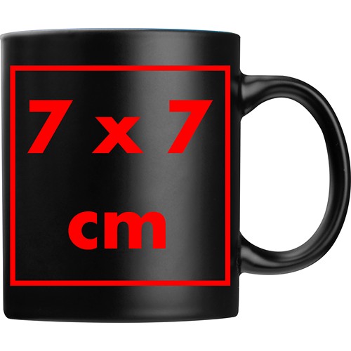 Tasse avec extérieur noir et intérieur coloré ZANE - 5