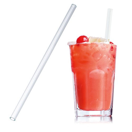 Lot de 50 pailles en verre 20 cm NELSON - 1