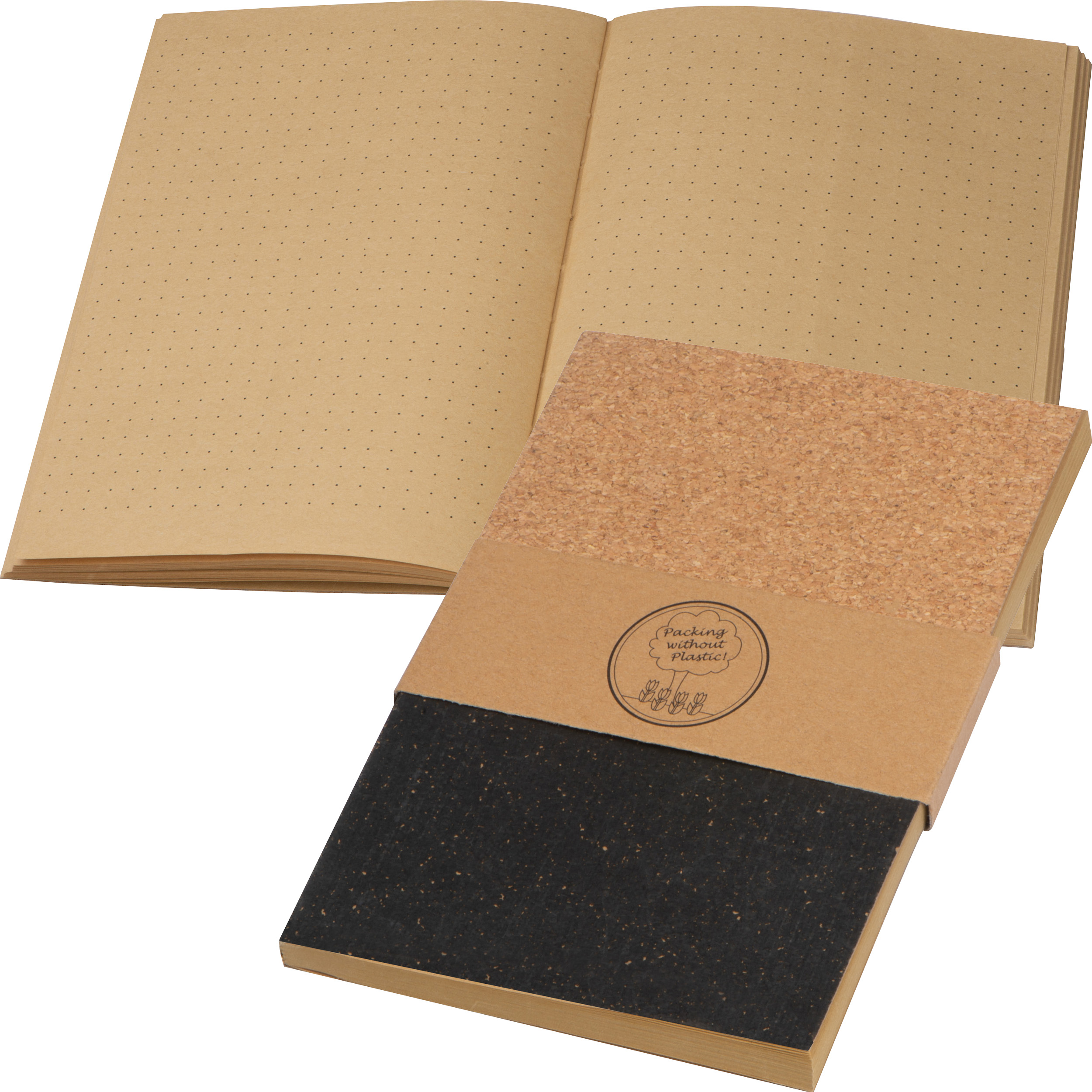 Cahier A5 en liège ATTILIO - 1