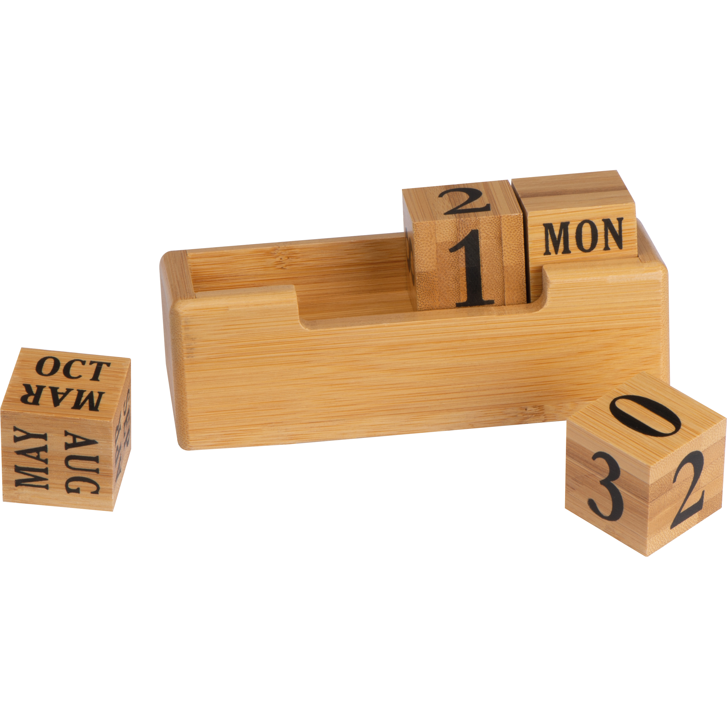 Calendrier de bureau en bambou ANNABELLE - 2