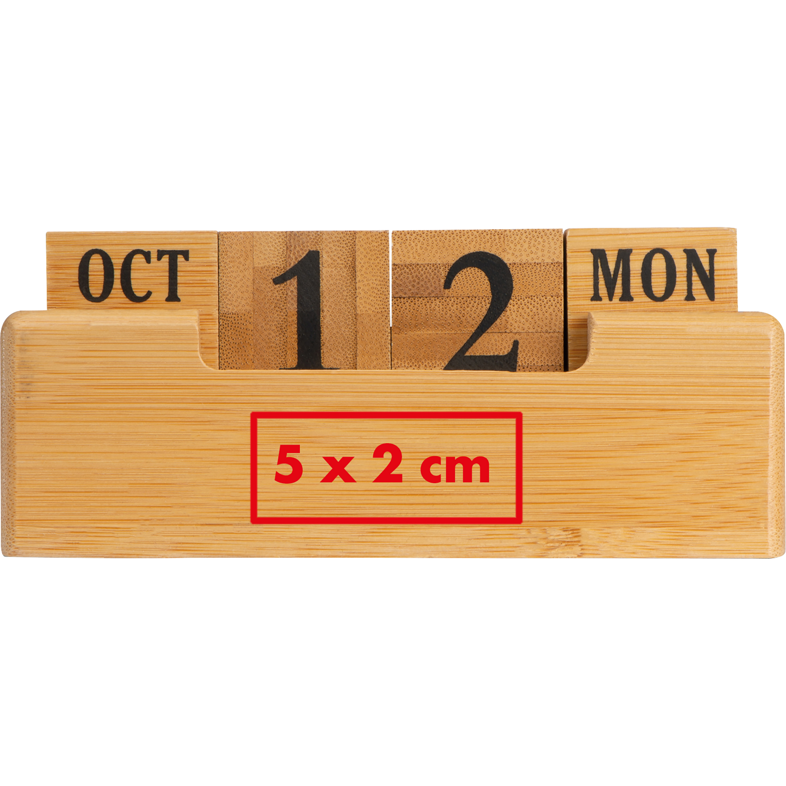 Calendrier de bureau en bambou ANNABELLE - 4