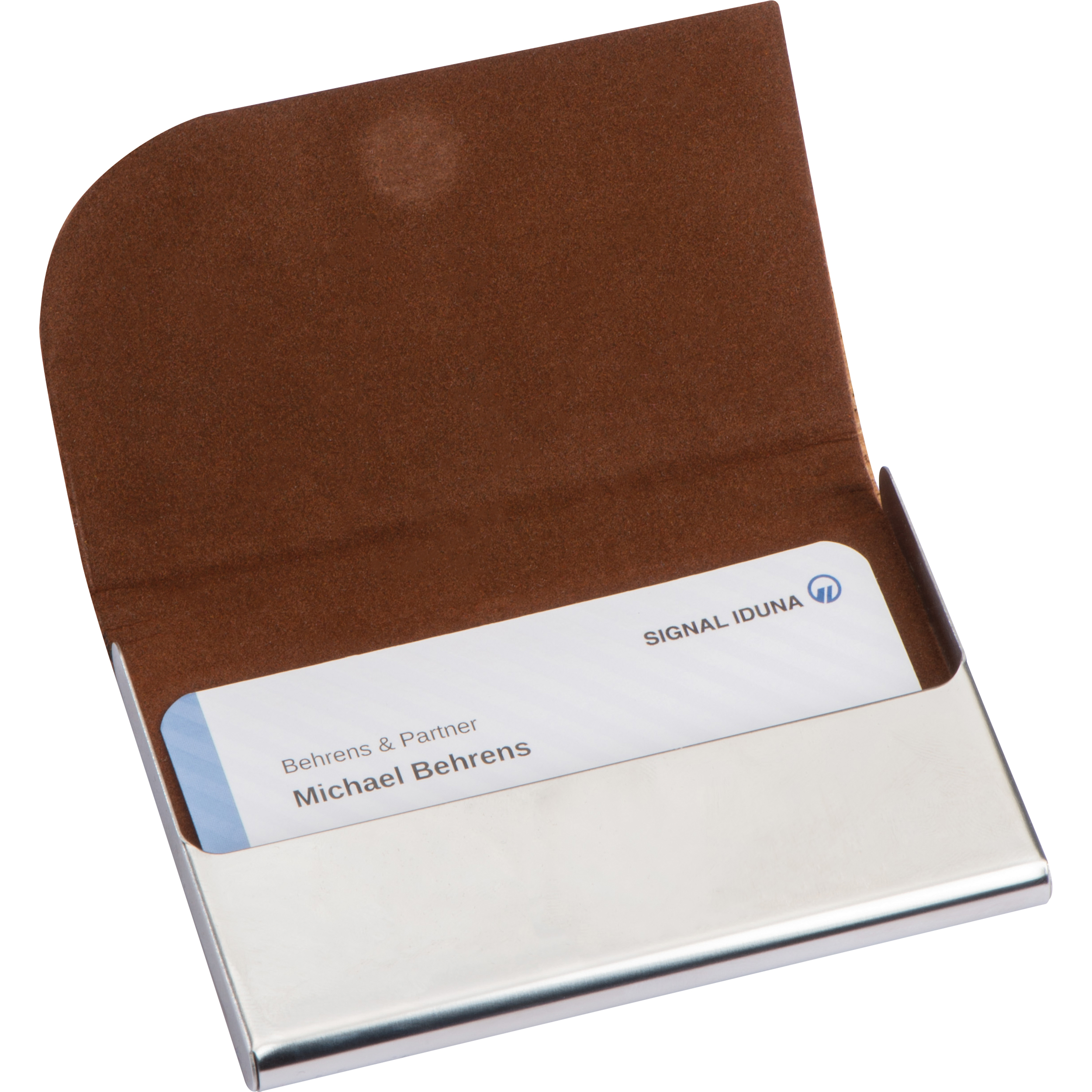 Porte-cartes en métal avec surface en liège ROBERTO - 3