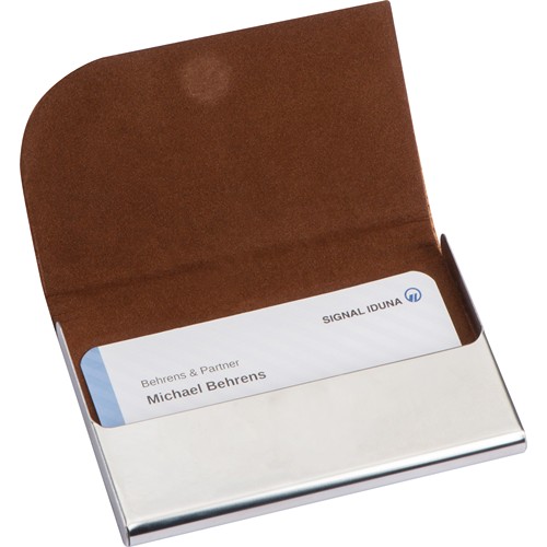 Porte-cartes en métal avec surface en liège ROBERTO - 3