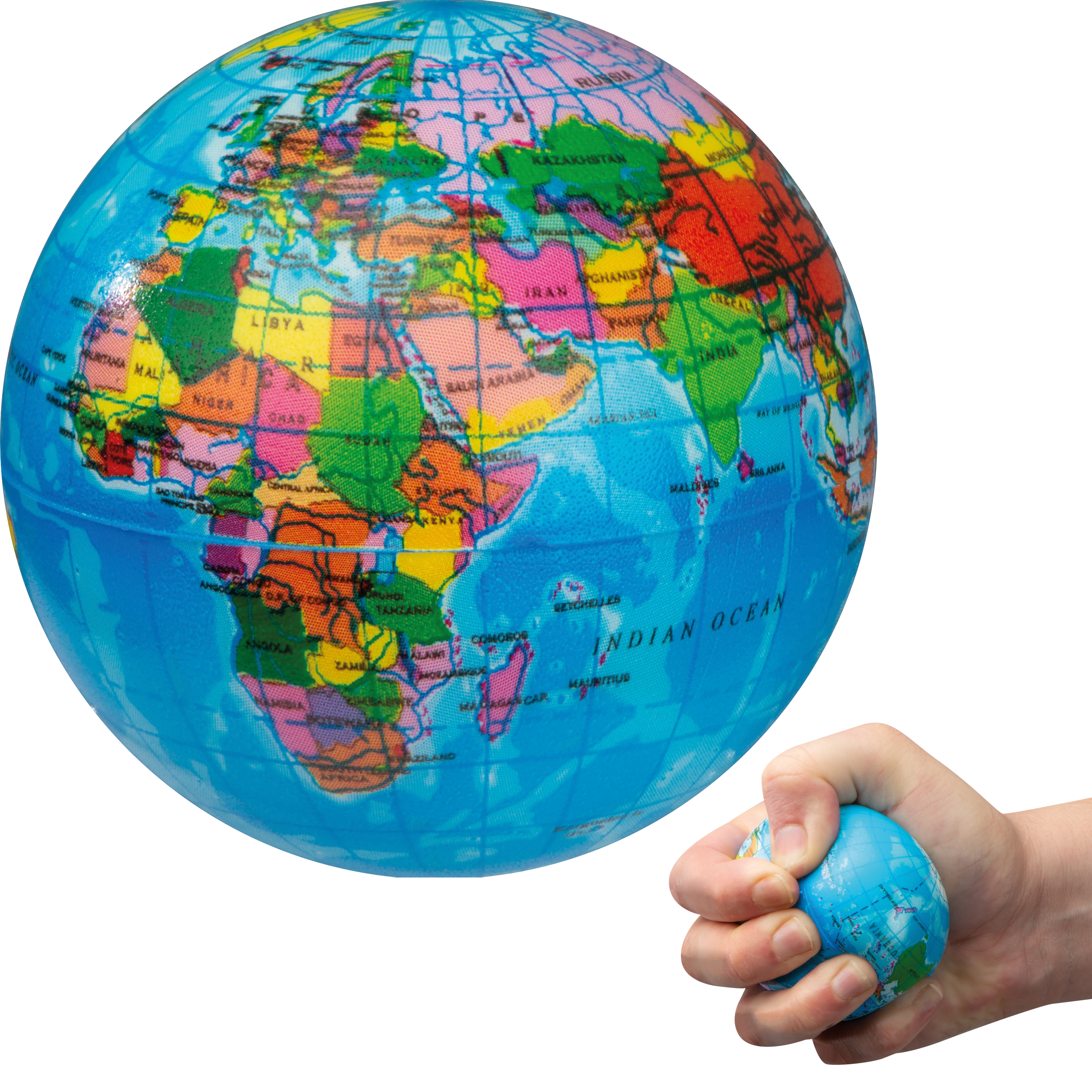 Balle anti-stress globe RAPHAEL - 1