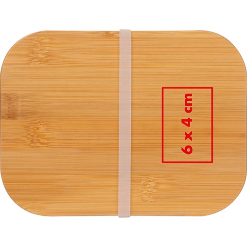 Lunchbox en verre avec couvercle en bambou KYLE - 4