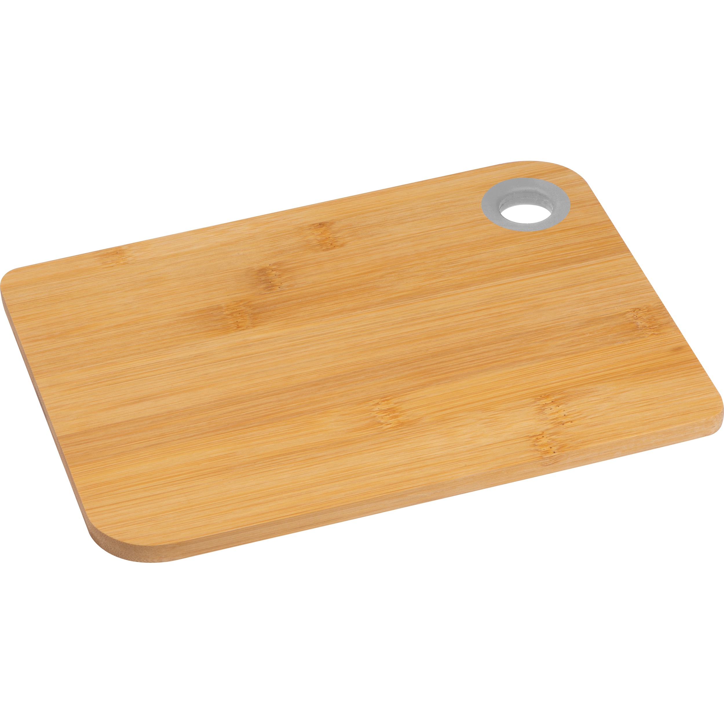 Planche à découper en bambou avec anneau en silicone coloré SHELBY - 1