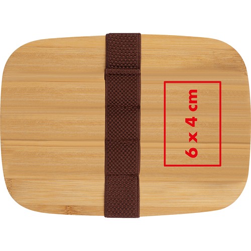 Lunchbox avec couvercle en bambou JULIANA - 4