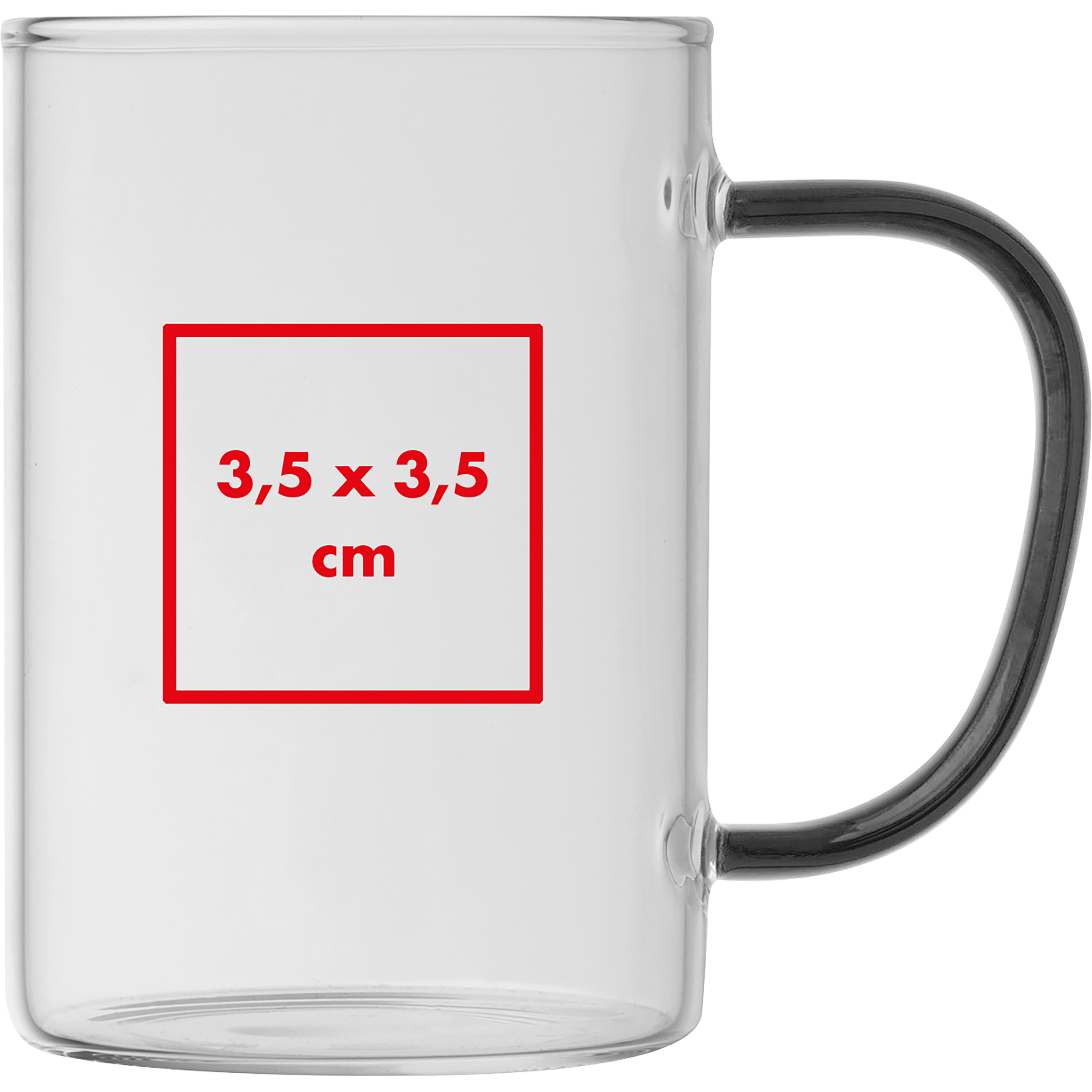 Tasse en verre avec poignée colorée EDDA - 4