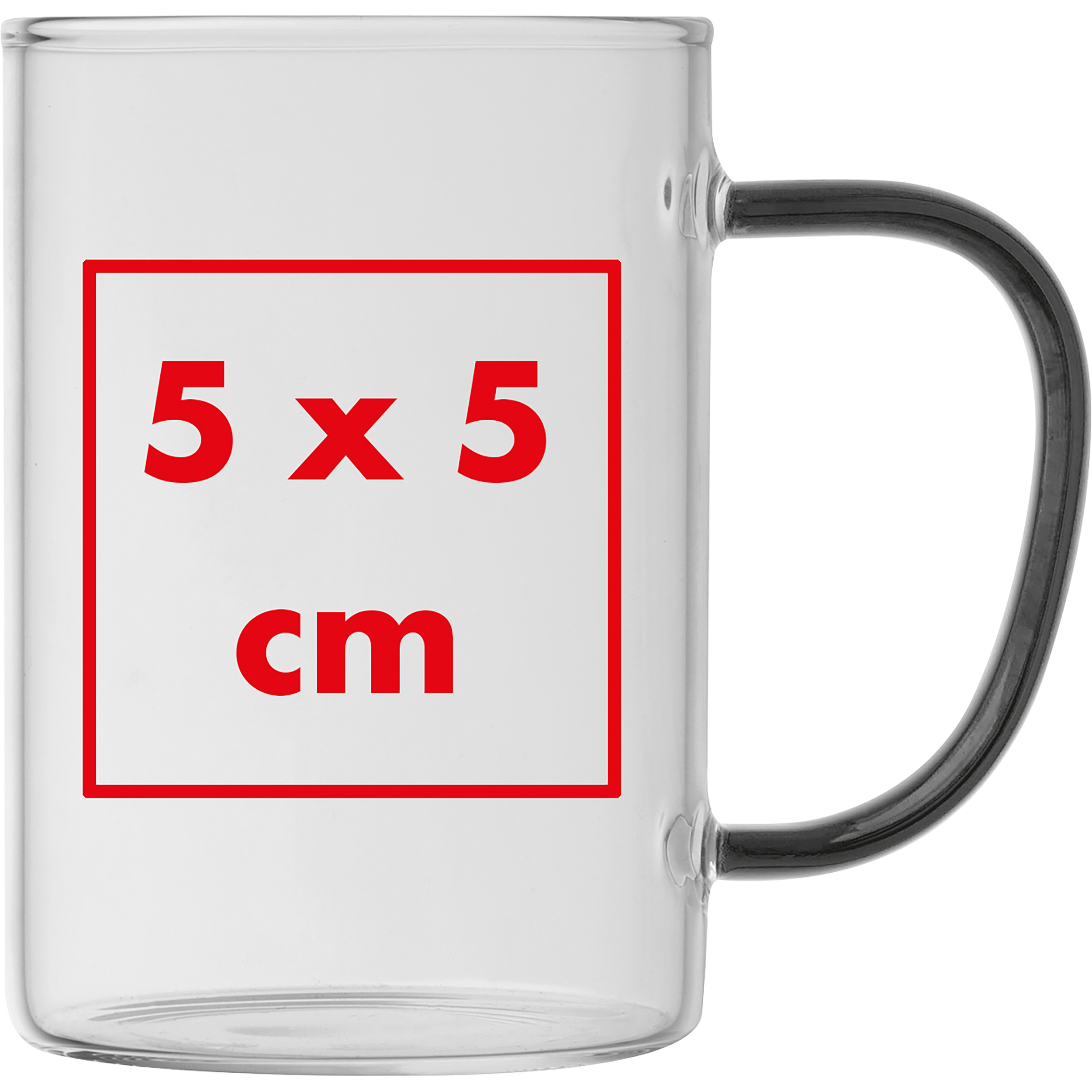 Tasse en verre avec poignée colorée EDDA - 5