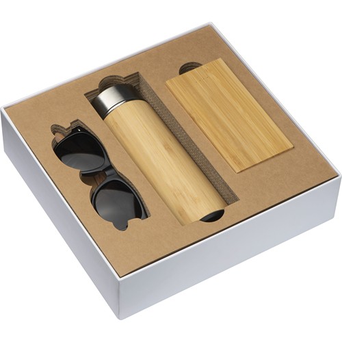 Set cadeau avec chargeur, gobelet et lunettes EMILIA - 3