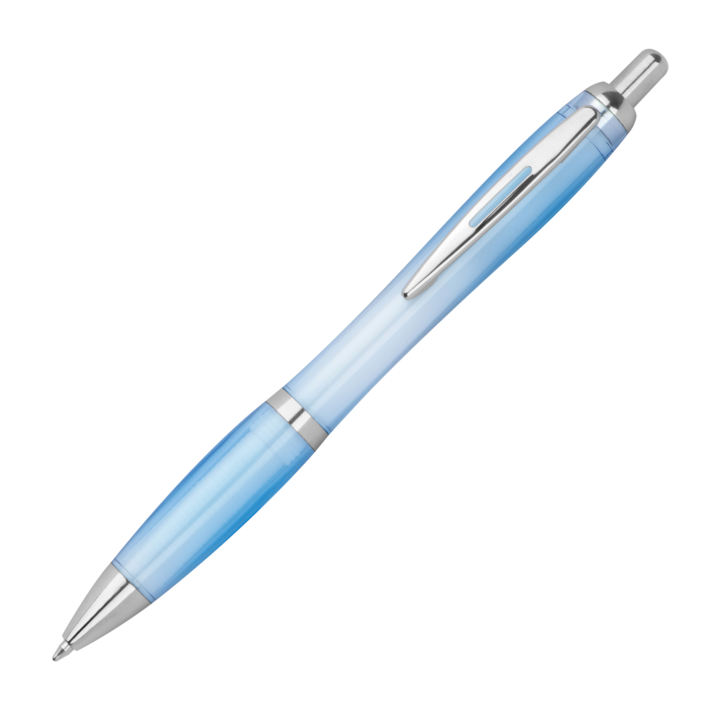 Stylo à bille en RPET transparent JASMIN - 1
