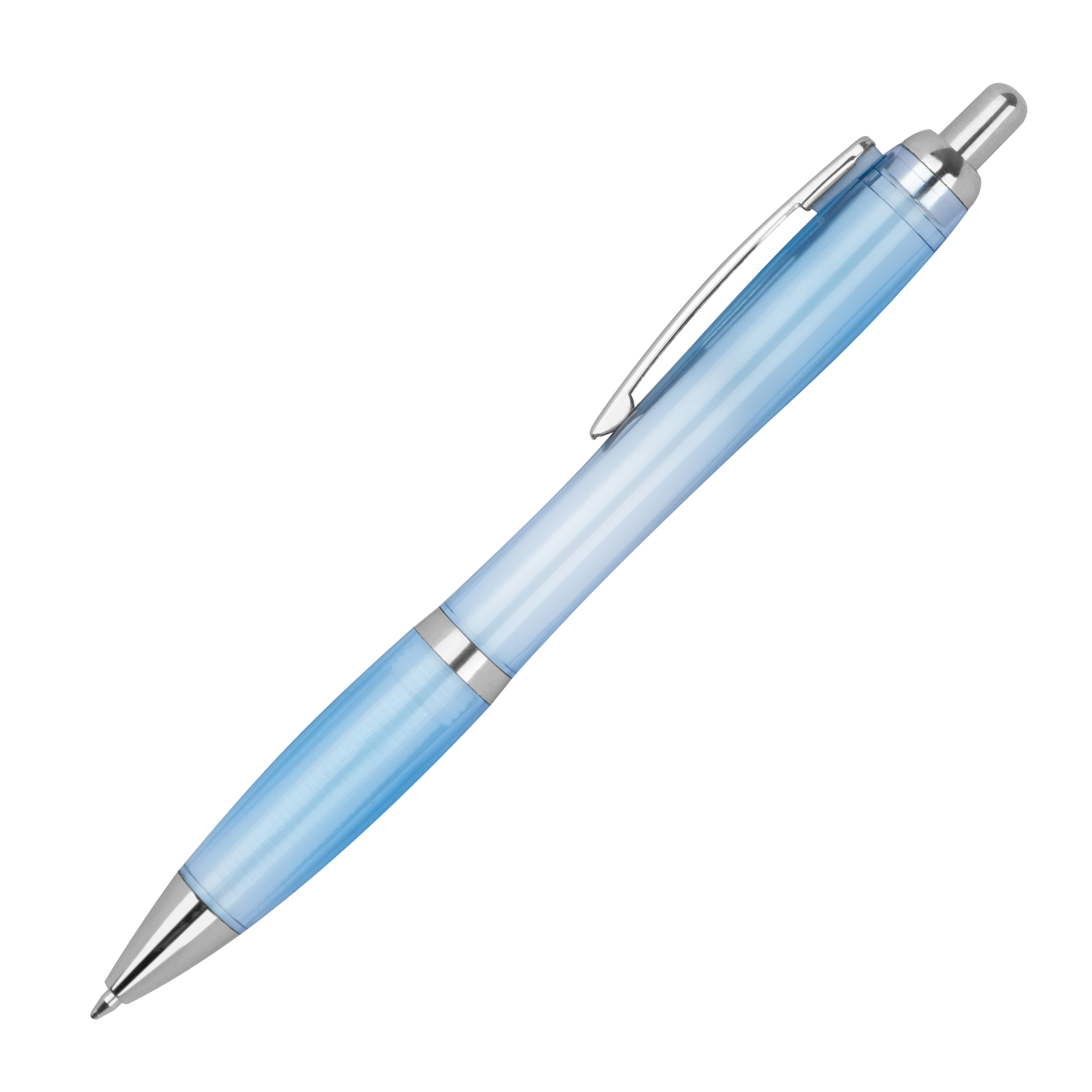 Stylo à bille en RPET transparent JASMIN - 2