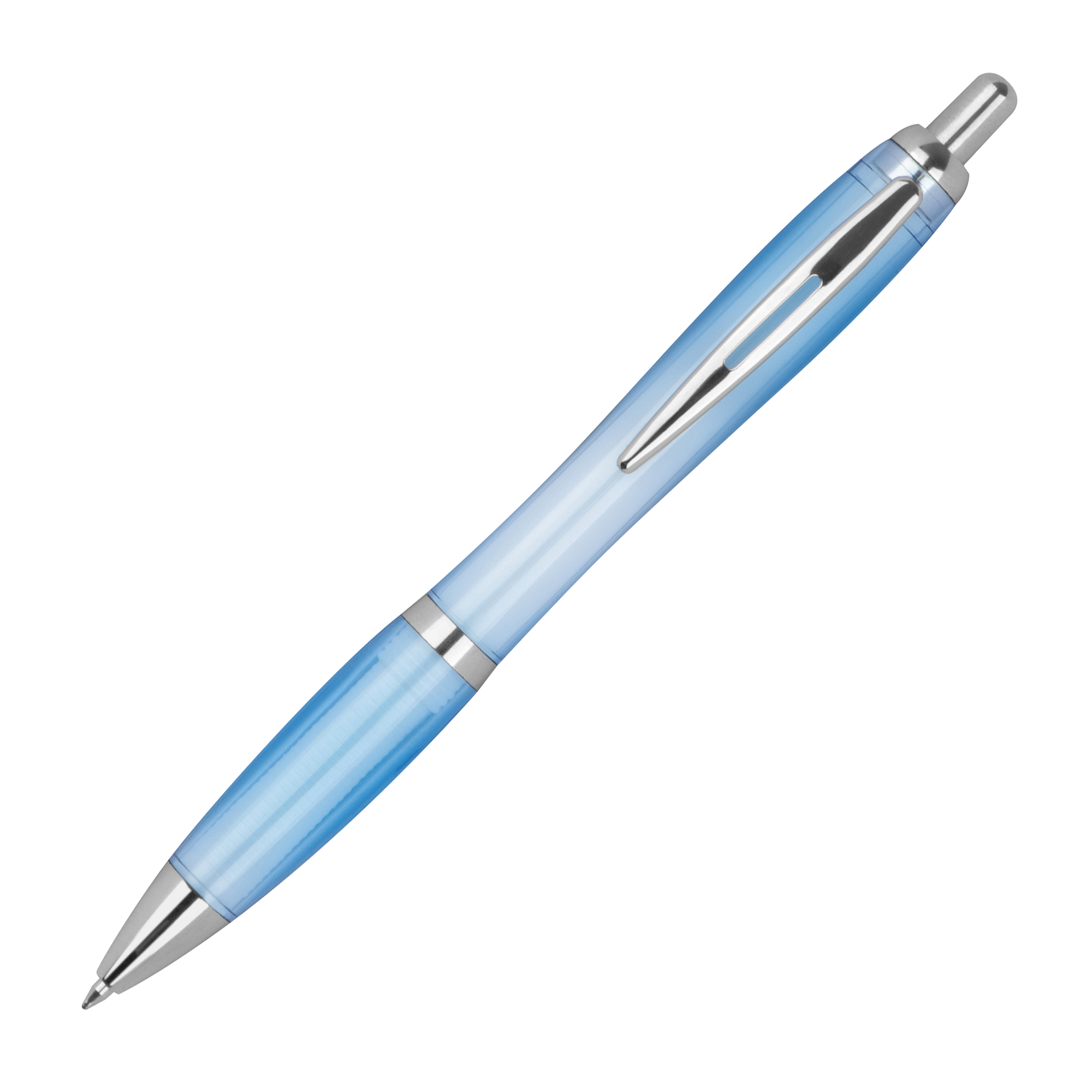 Stylo à bille en RPET transparent JASMIN - 3