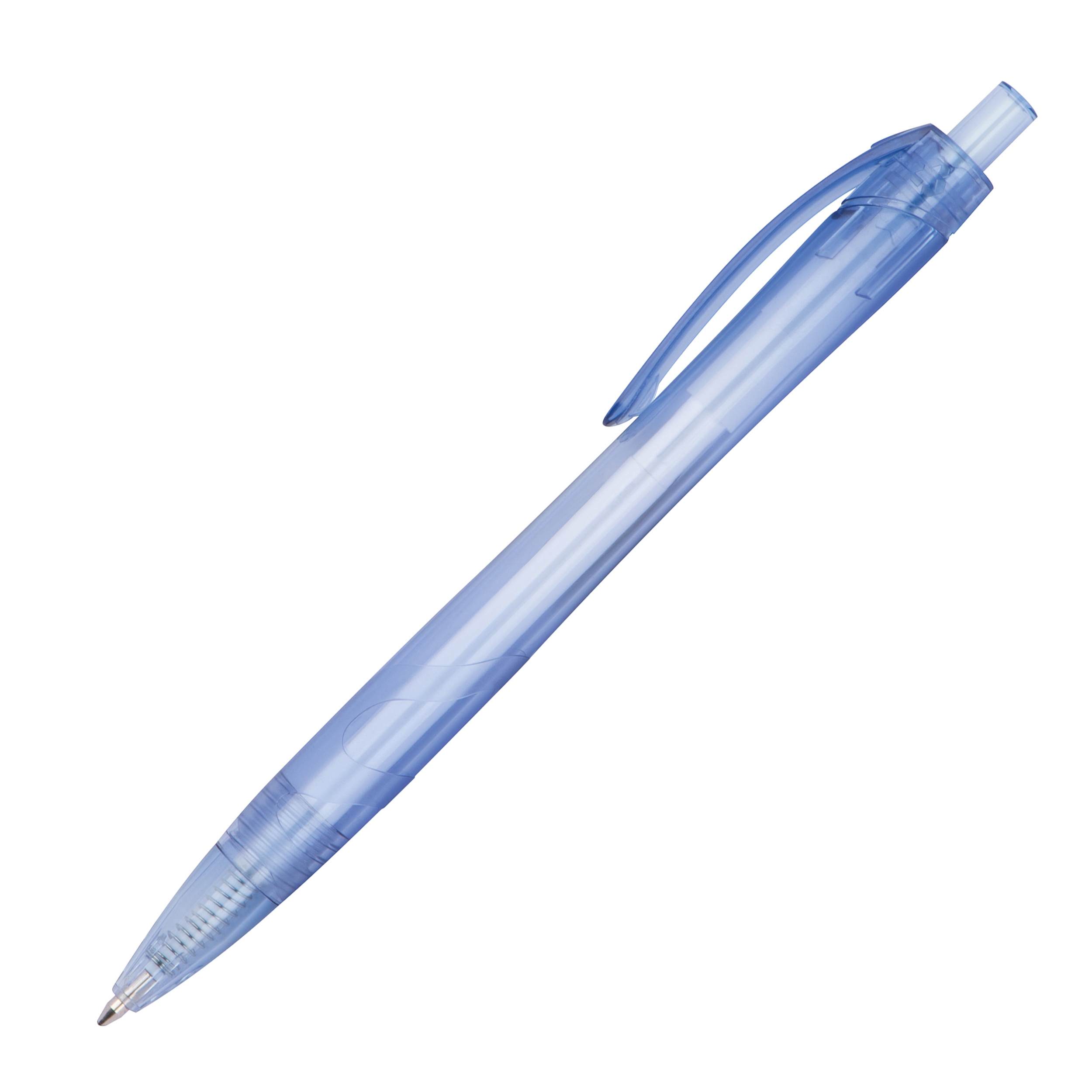Stylo à bille transparent avec clip incurvé WIKTORIA - 2