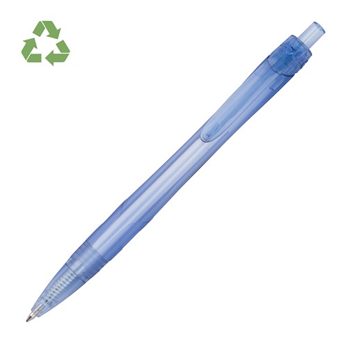 Stylo à bille transparent avec clip incurvé WIKTORIA - 1