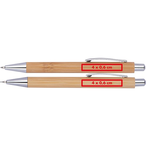 Set décriture en bambou SIEGLINDE - 4