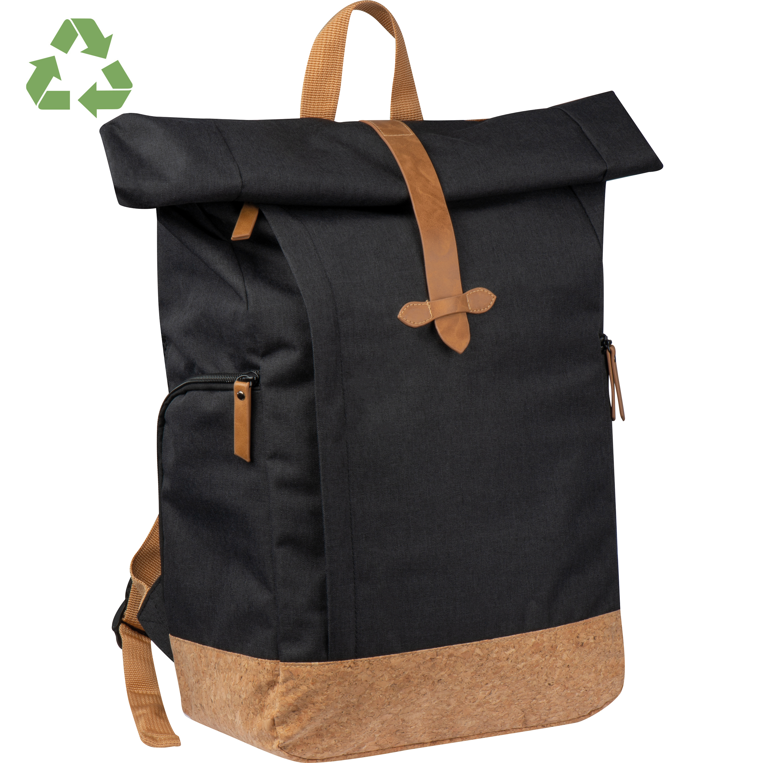 Sac à dos RPET avec base en liège DAGMAR - 1
