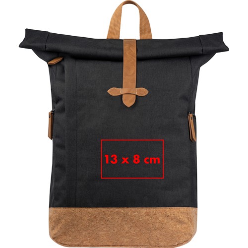 Sac à dos RPET avec base en liège DAGMAR - 5