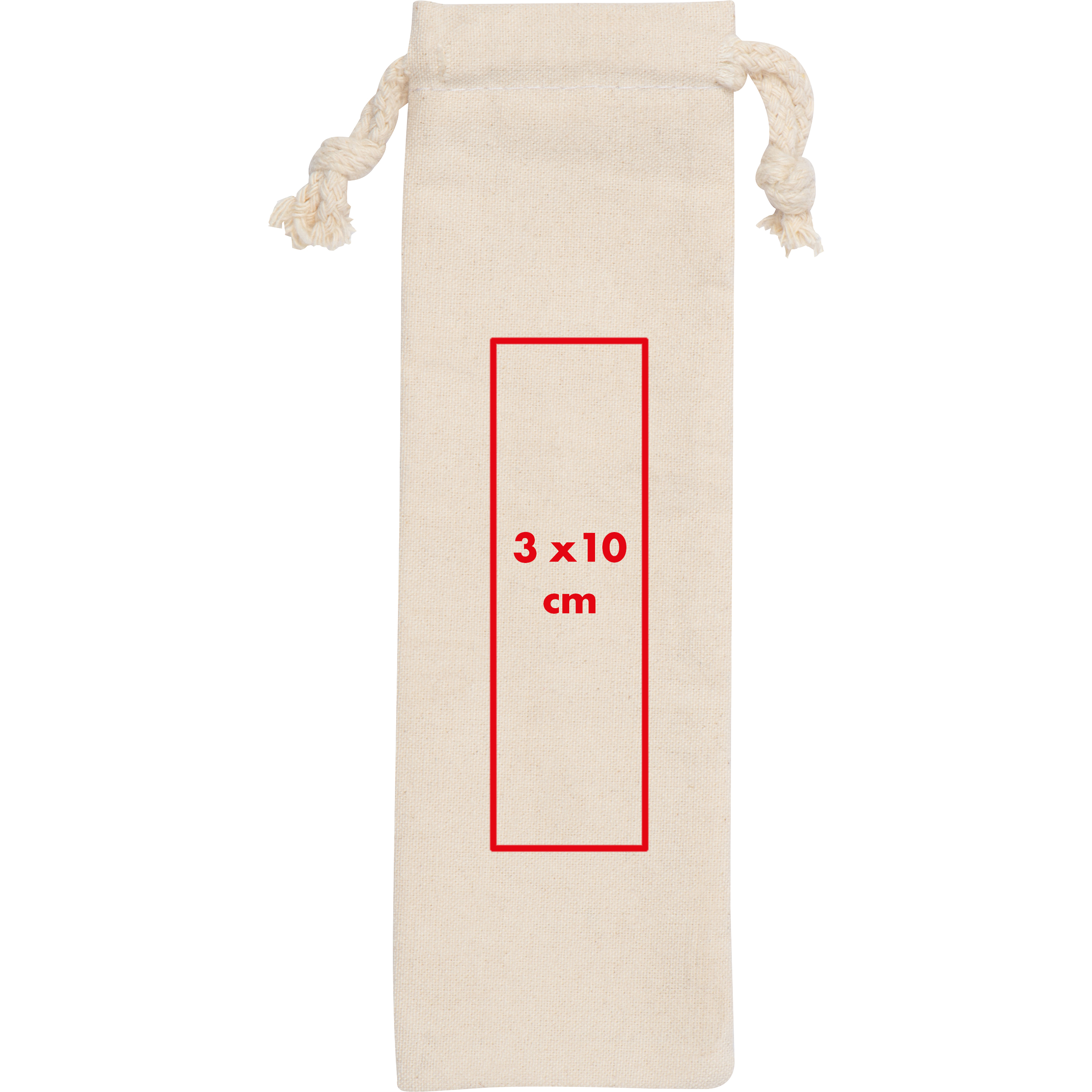 Couverts en bambou dans un sac en coton GREGOR - 4
